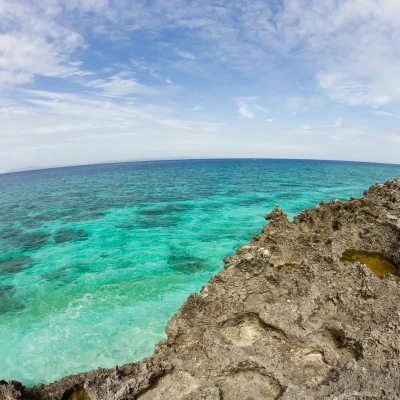 "Face-down" Island